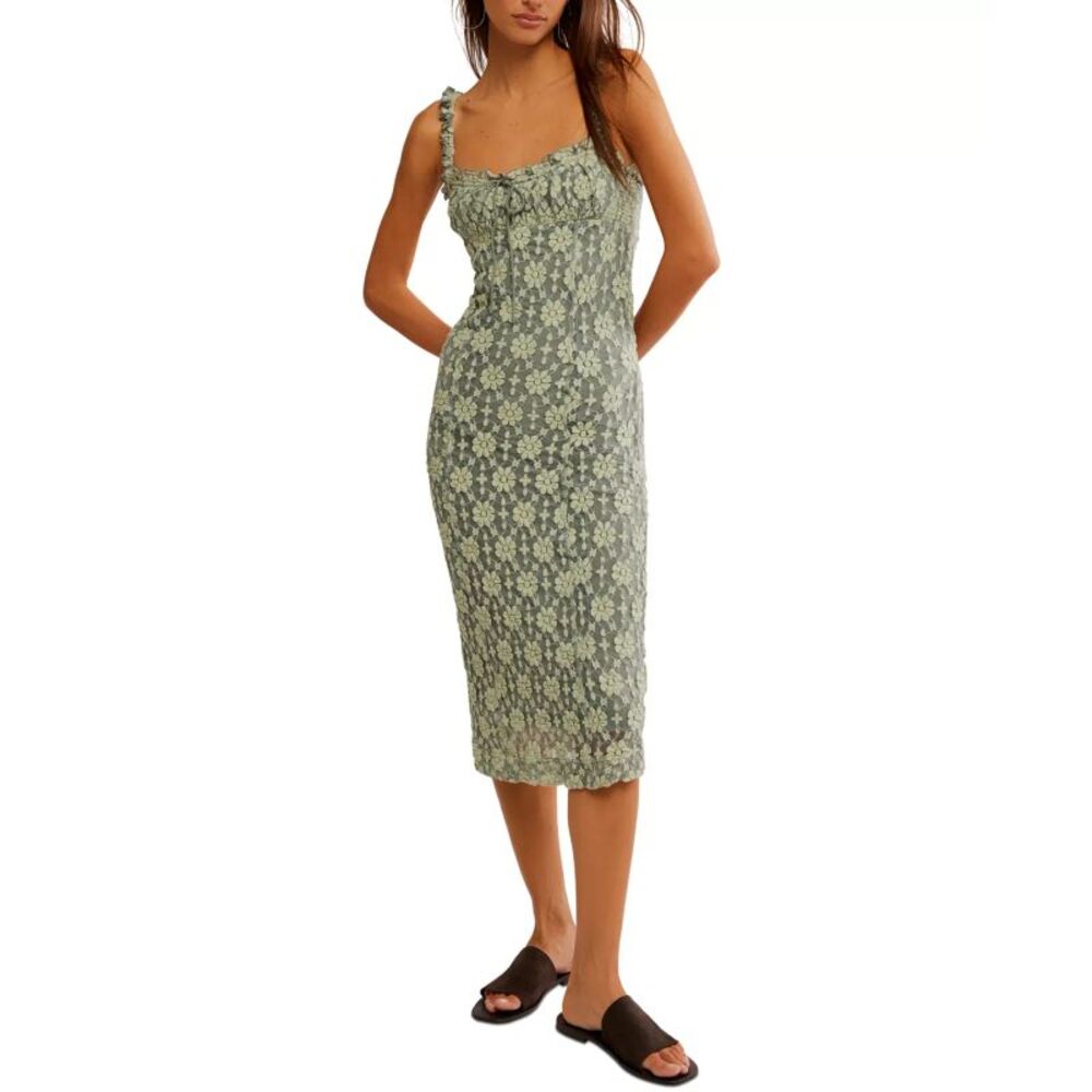 Free People Green Floral Dress